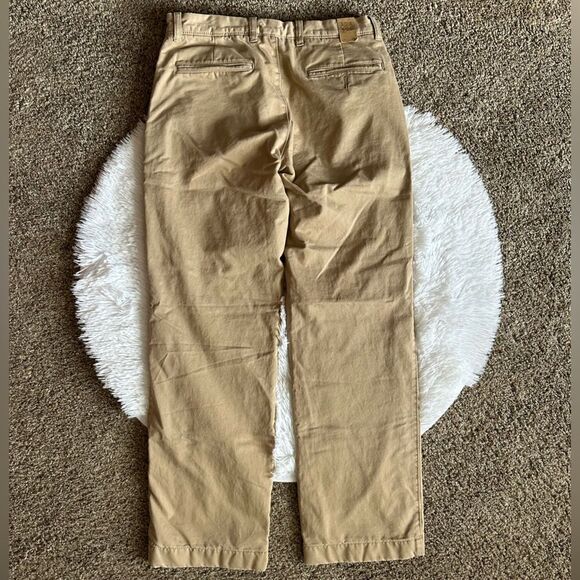 J. Crew Flannel Lined Khaki Pants New Mens Size 30 Outdoor Workwear Warm - Picture 2 of 13